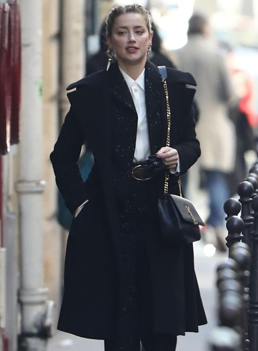 Harpoon Amber Heard Inspired Black Coat