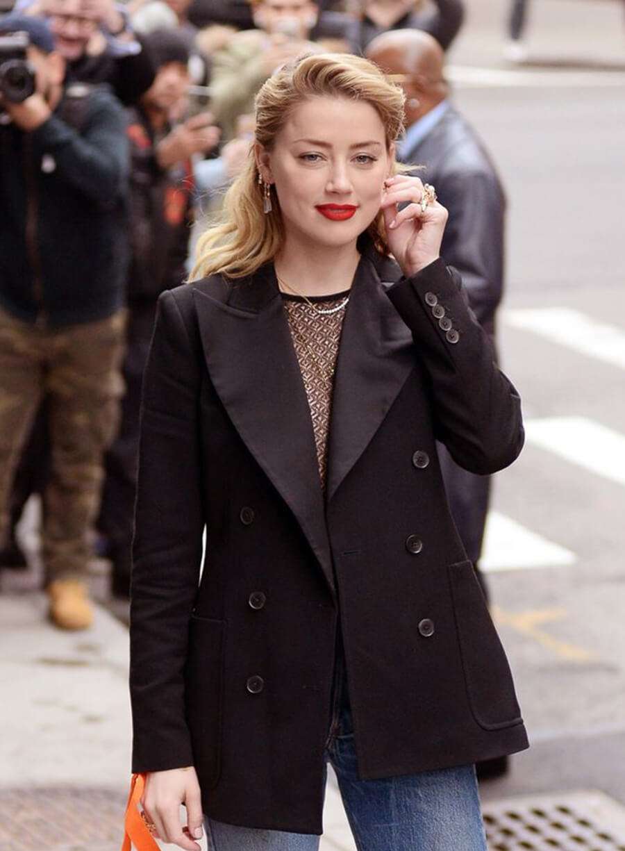 Harpoon Amber Heard Inspired Black Coat
