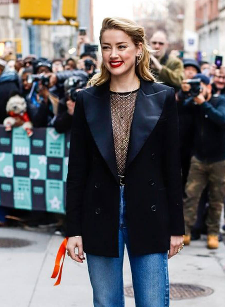 Harpoon Amber Heard Inspired Black Coat