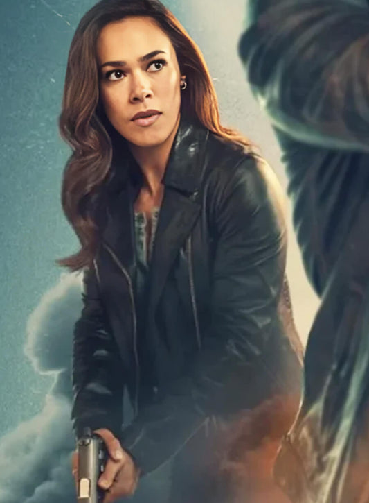 Harpoon Amber Oliveras Inspired Black Leather Jacket - Countdown 2025 Style