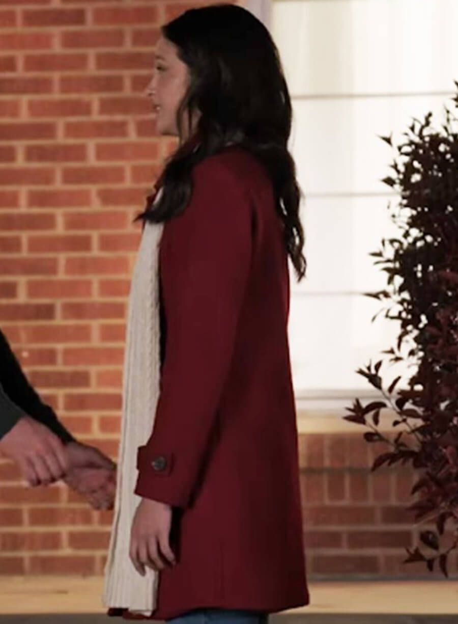 Harpoon Amber Perry Inspired Red Coat - Tails Of Christmas 2024 Style