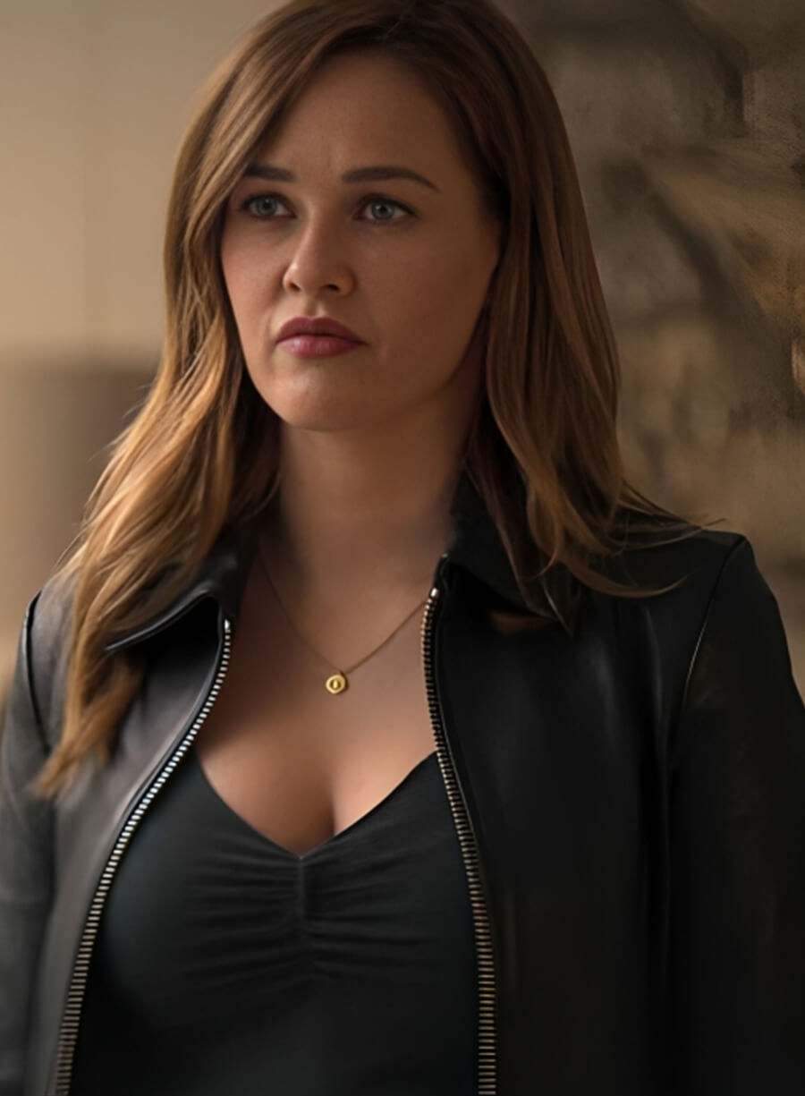 Harpoon Ambyr Childerns Inspired Black Real Leather Leather Jacket - You Tv Series Style