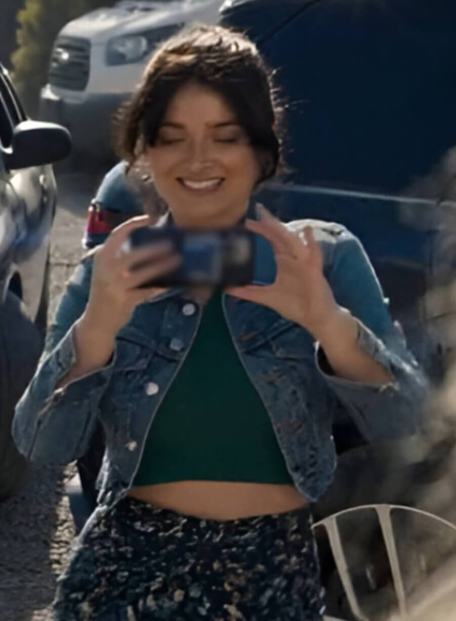 Harpoon Amelia Sacks Inspired Blue Denim Jacket - The Prefect Couple S1 Style