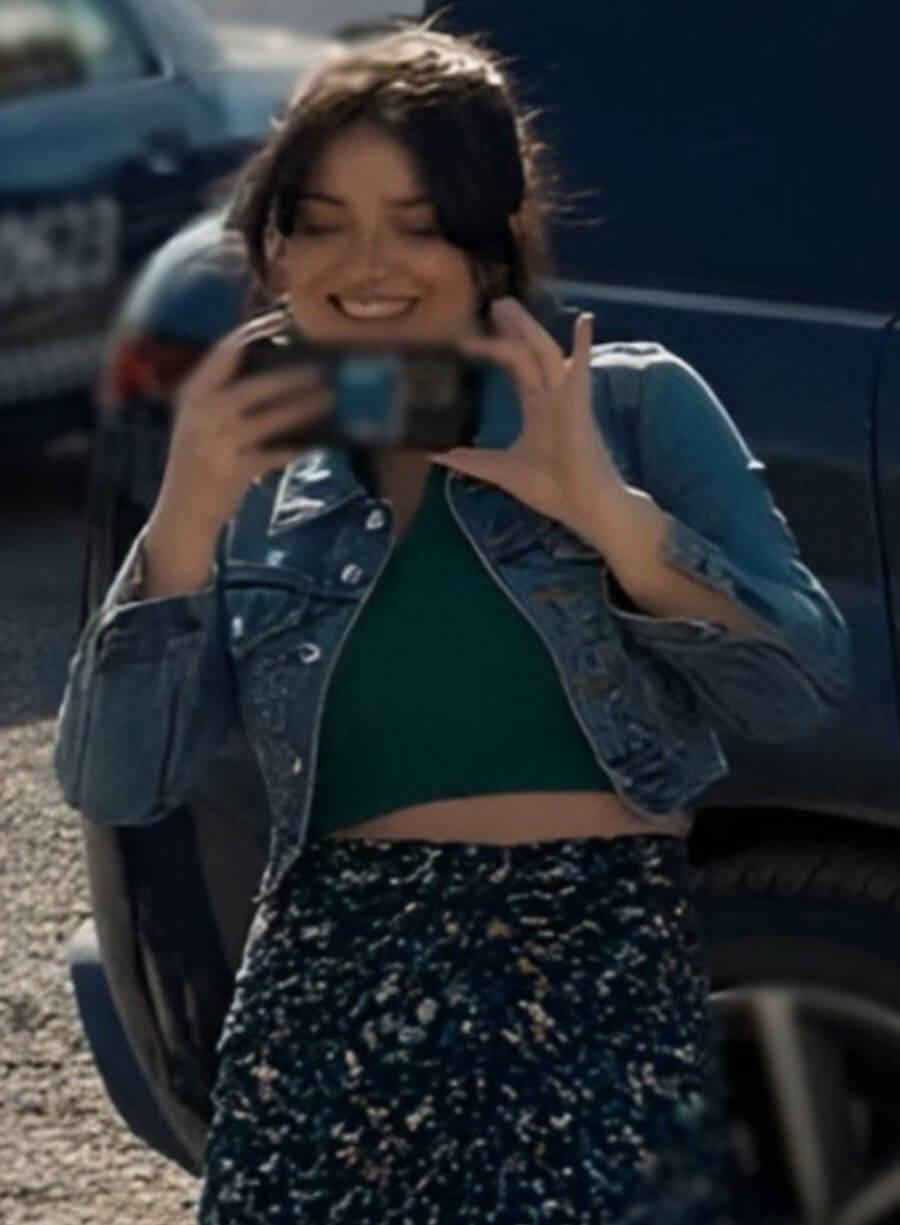 Harpoon Amelia Sacks Inspired Blue Denim Jacket - The Prefect Couple S1 Style