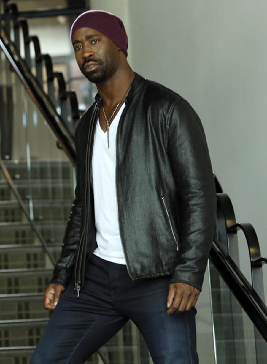 Harpoon Amenadiel Inspired Black Leather Jacket - Lucifer S02 Style