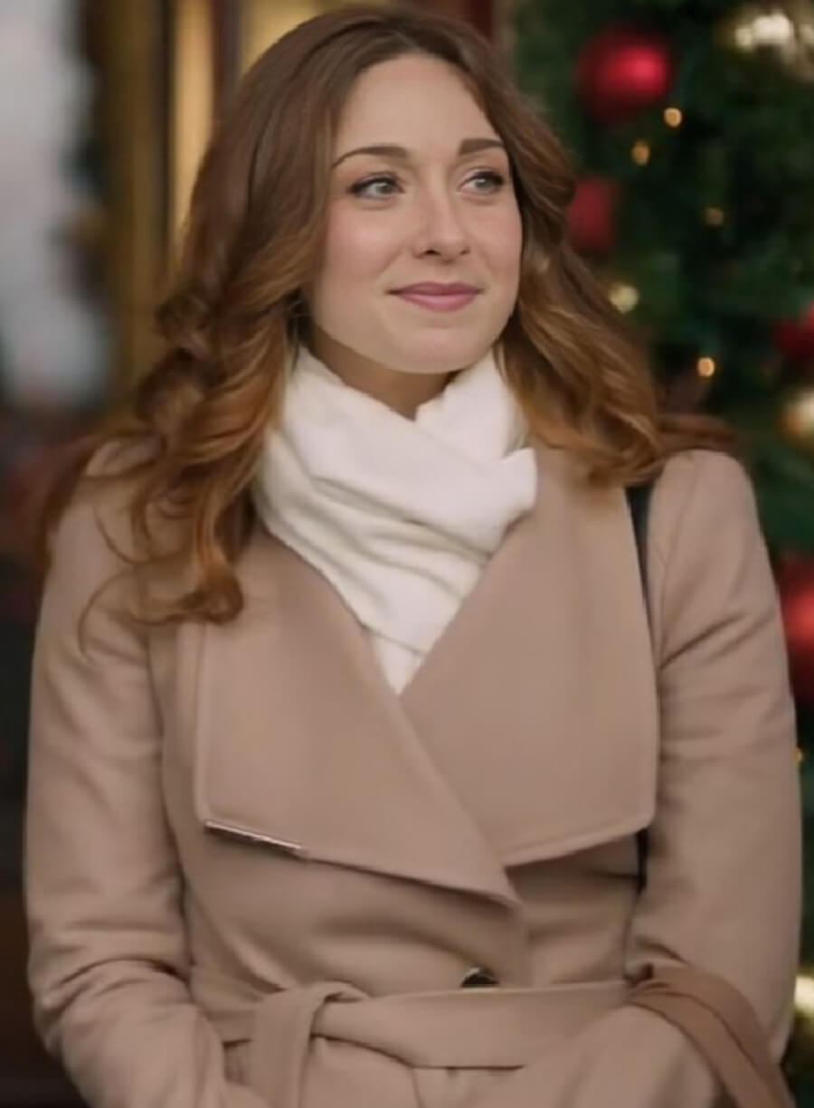 Harpoon Amy Groening Inspired Beige Coat - Twas the Date Before Christmas Style