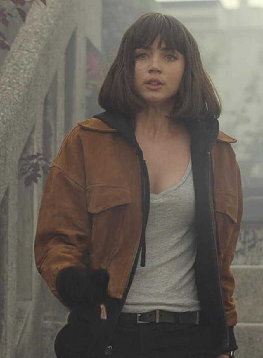 Harpoon Dani Miranda Inspired Brown Leather Jacket - The Gray Man Style