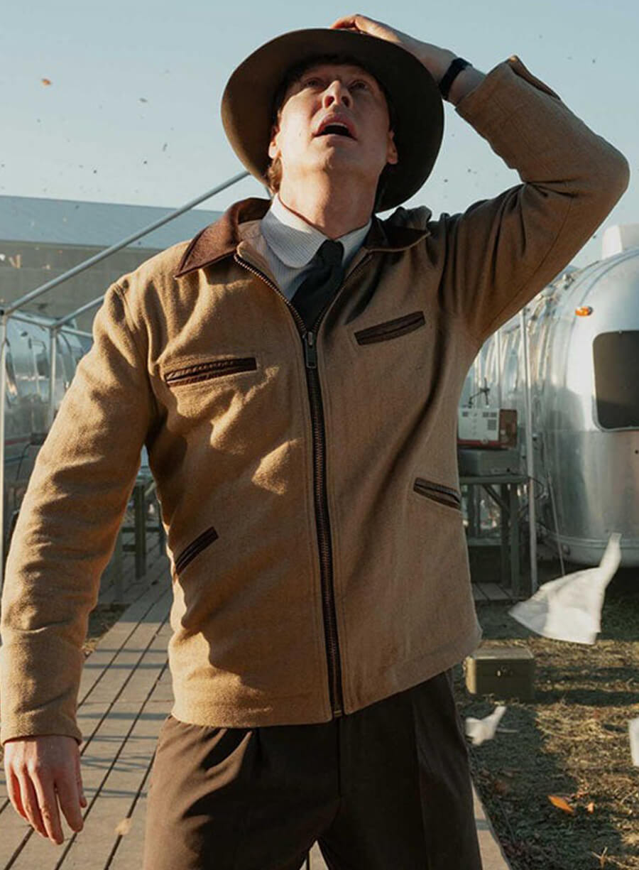 Harpoon Bill Randa Inspired Brown Cotton Jacket - Monarch Legacy Of Monsters Style