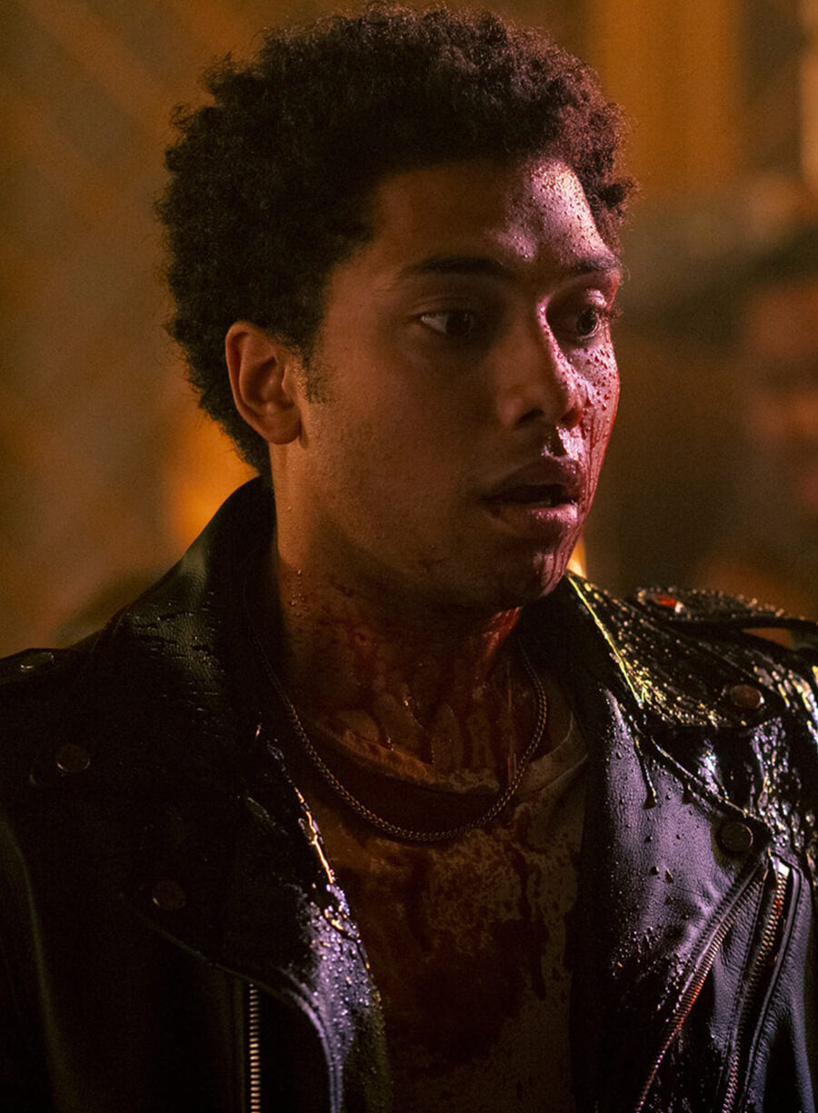 Harpoon Andre Anderson Inspired Black Leather Jacket - Gen V Style