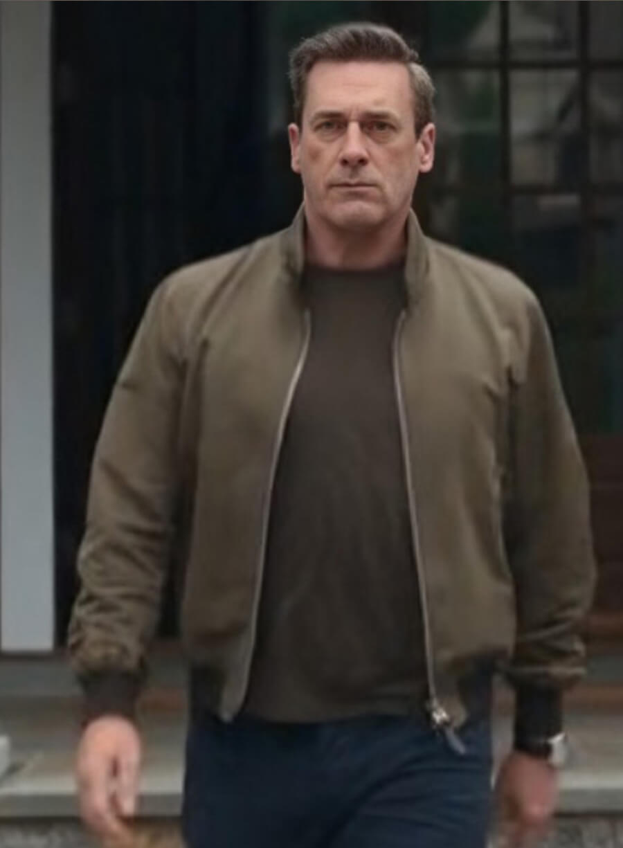 Harpoon Andrew Cooper Inspired Green Bomber Jacket - Your Friends and Neighbors Style