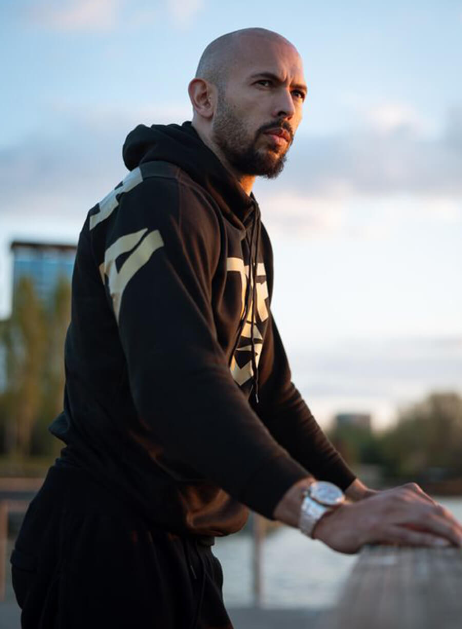 Harpoon Andrew Tate Inspired Black Hooded Jacket