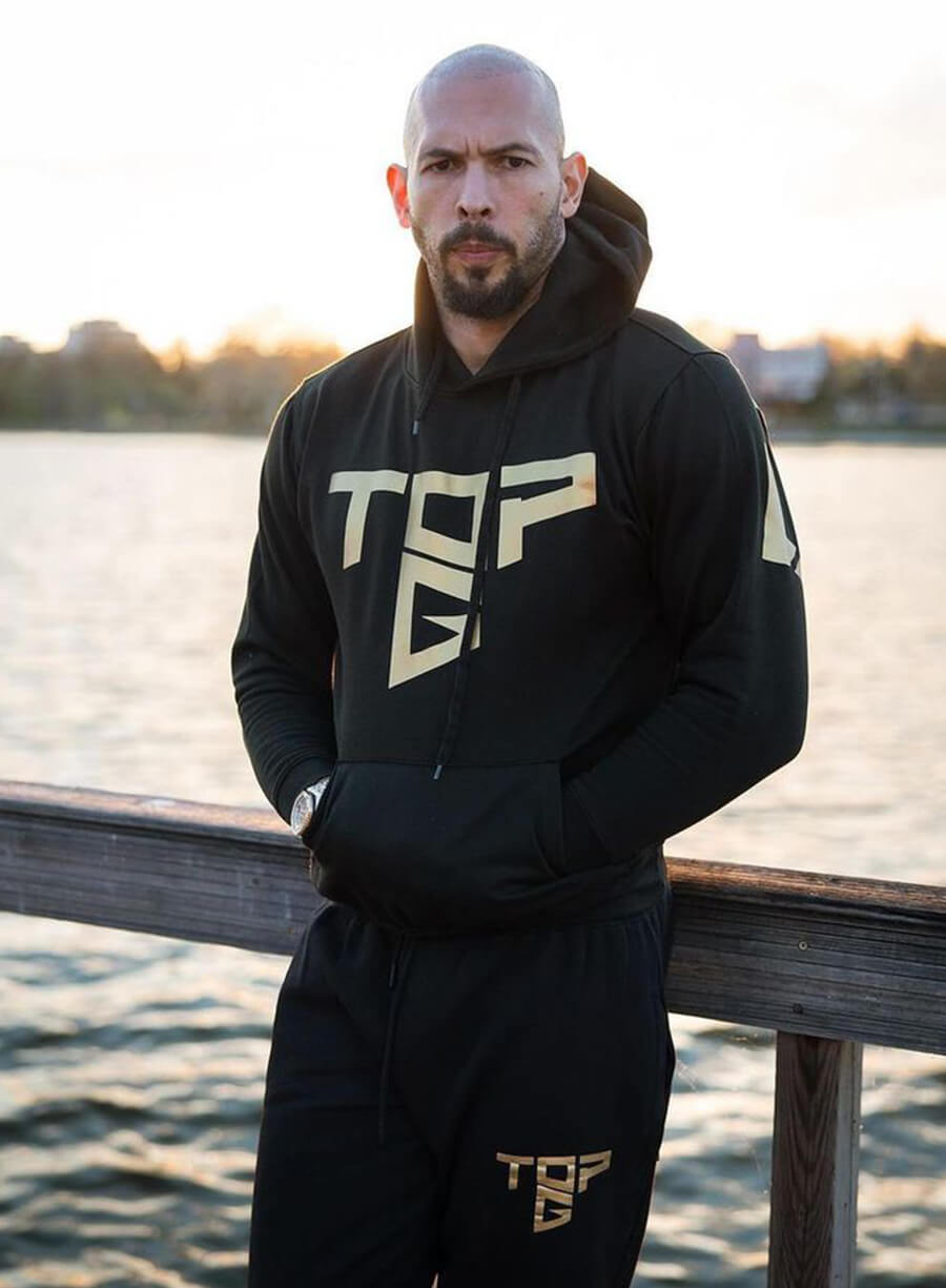 Harpoon Andrew Tate Inspired Black Hooded Jacket