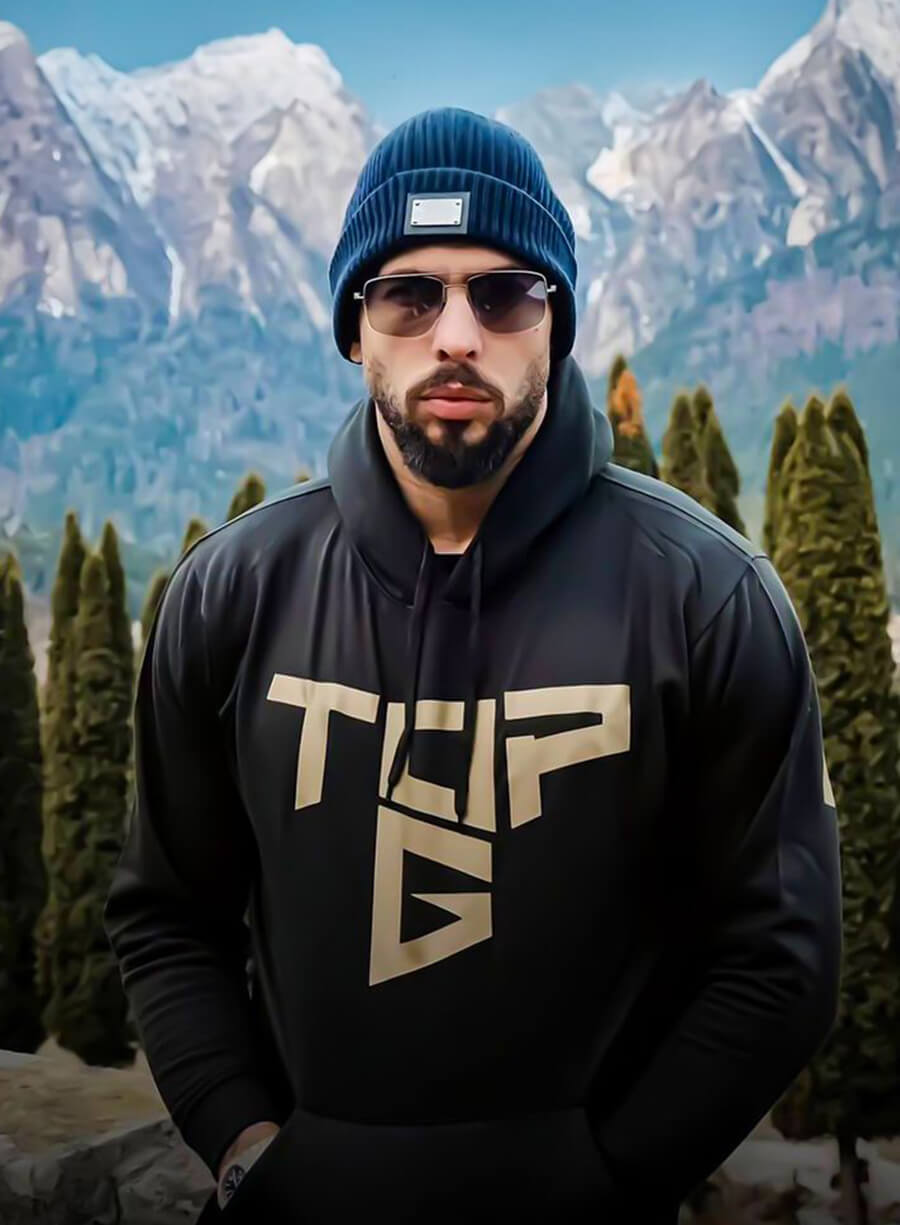 Harpoon Andrew Tate Inspired Black Hooded Jacket