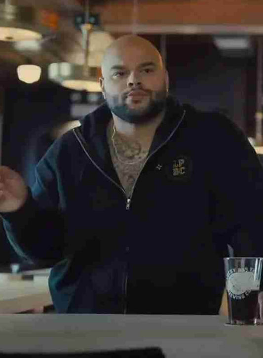 Harpoon Andy Inspired Black Hooded Jacket - Platonic Tv Series Style