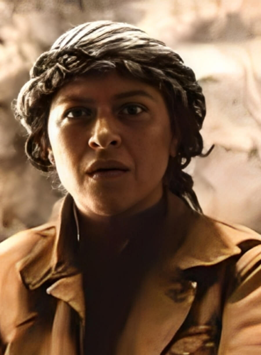 Harpoon Alia Shawkat Inspired Brown Cotton Jacket - The Old Man Tv Series Style