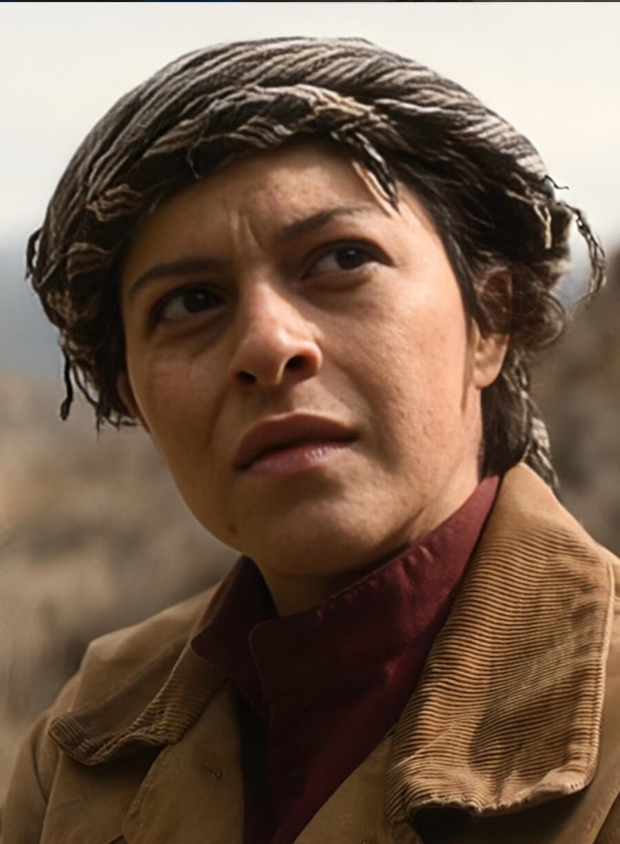 Harpoon Alia Shawkat Inspired Brown Cotton Jacket - The Old Man Tv Series Style