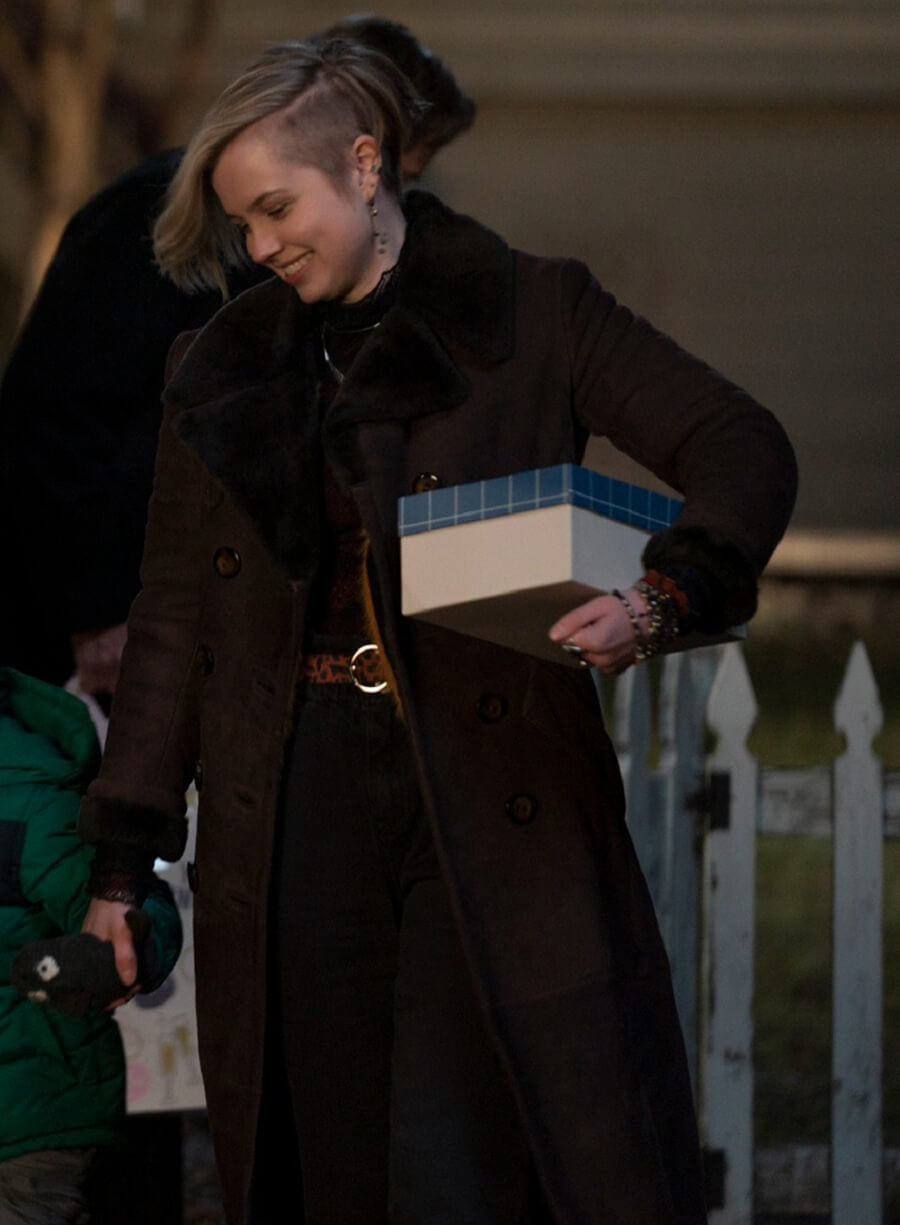 Harpoon Siobhan Sheehan Inspired Brown Coat - Mare of Easttown Style
