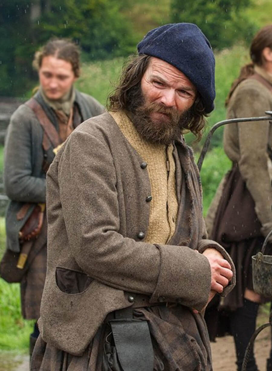 Harpoon Angus Mhor Inspired Brown Wool Jacket - Outlander Style