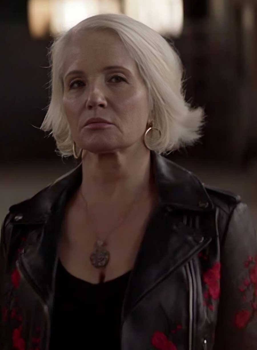 Harpoon Janine Cody Inspired Black Real Leather Leather Jacket - Animal Kingdom Style