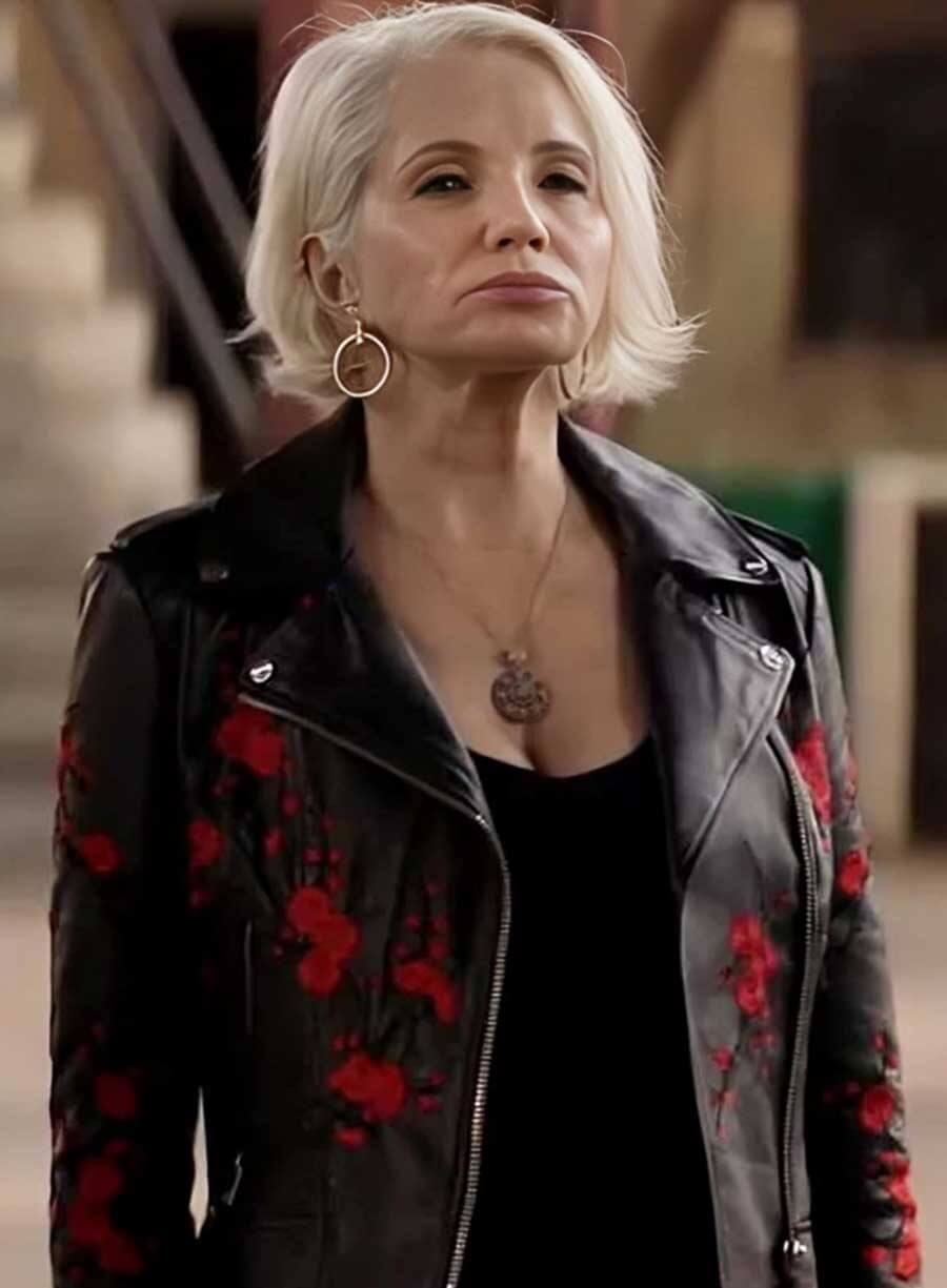 Harpoon Janine Cody Inspired Black Real Leather Leather Jacket - Animal Kingdom Style