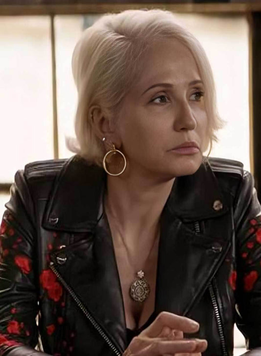 Harpoon Janine Cody Inspired Black Real Leather Leather Jacket - Animal Kingdom Style
