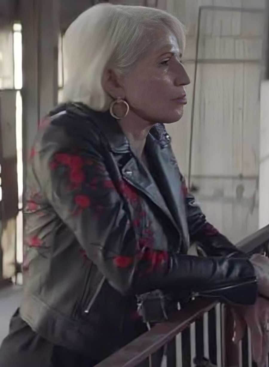 Harpoon Janine Cody Inspired Black Real Leather Leather Jacket - Animal Kingdom Style
