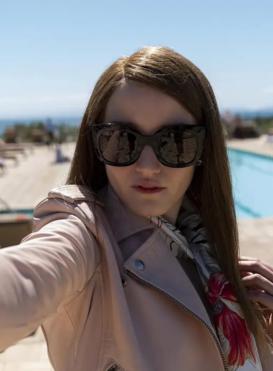 Harpoon Anna Delvey Inspired Pink Leather Jacket - Inventing Anna Style