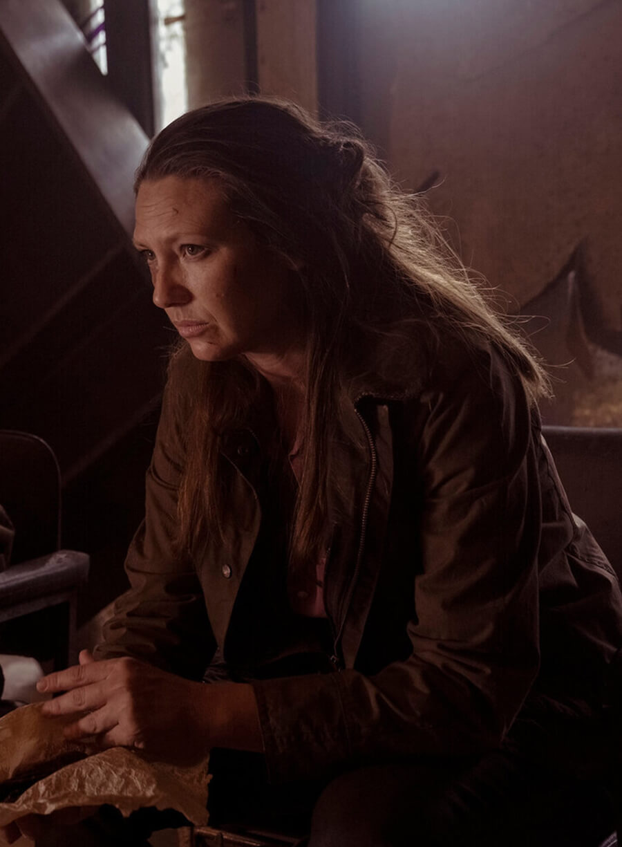 Harpoon Theresa 'Tess' Servopoulos Inspired Brown Cotton Fabric Cotton Jacket - The Last of Us Style