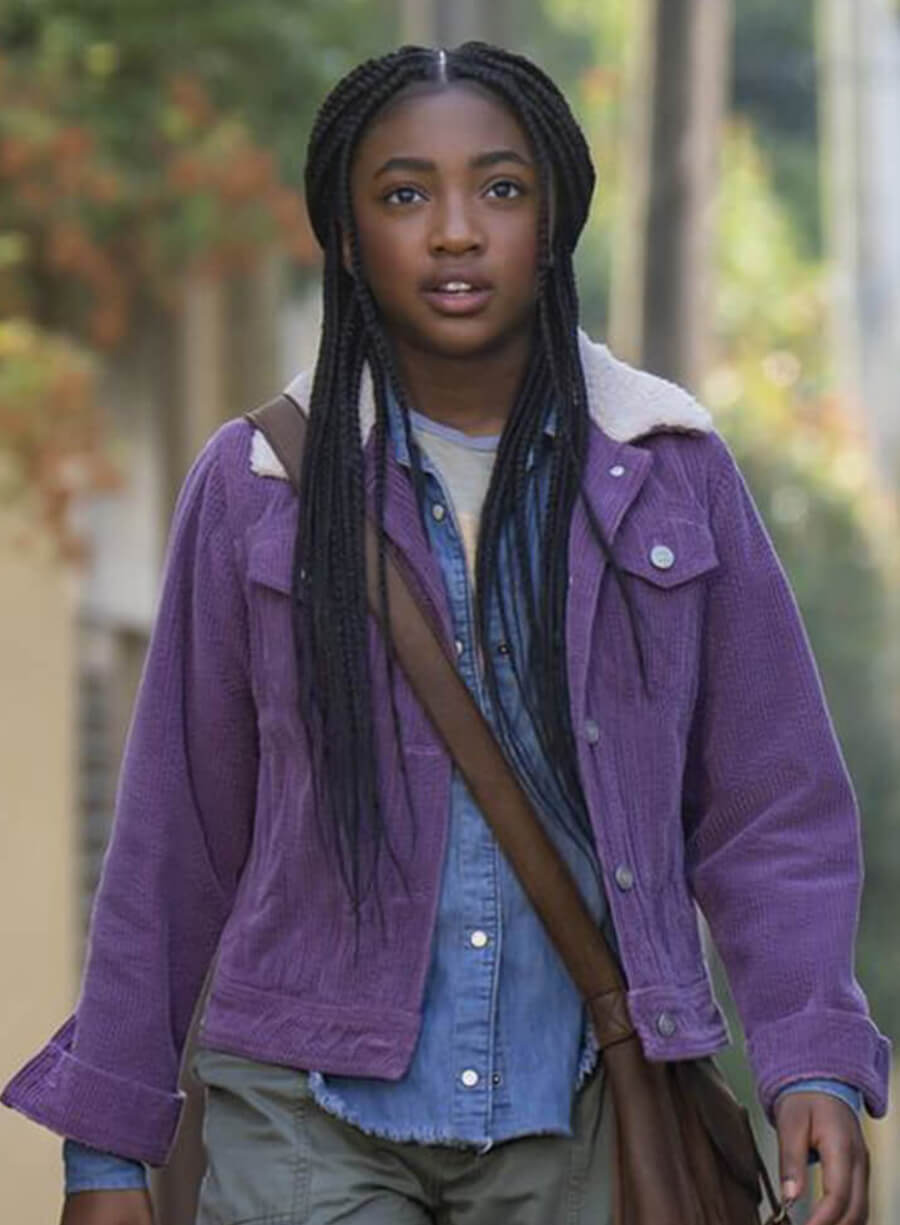 Harpoon Annabeth Chase Inspired Purple Leather Jacket - Percy Jackson and the Olympians Style