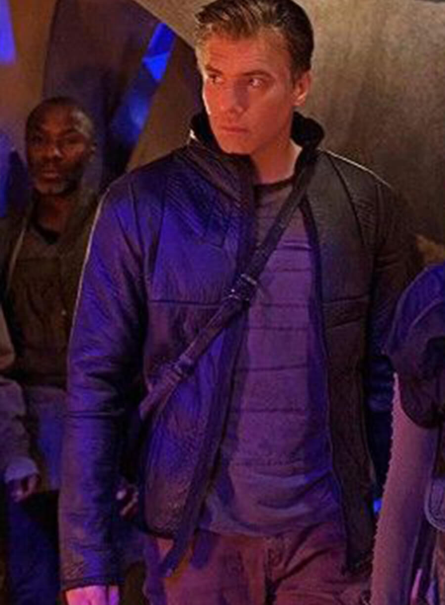 Harpoon Captain Pike Inspired Black Leather Jacket - Star Trek Discovery Style