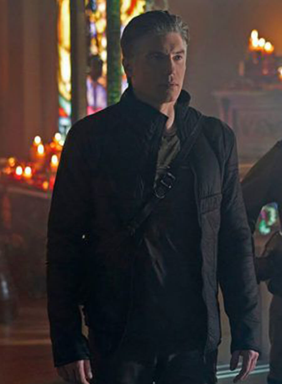 Harpoon Captain Pike Inspired Black Leather Jacket - Star Trek Discovery Style