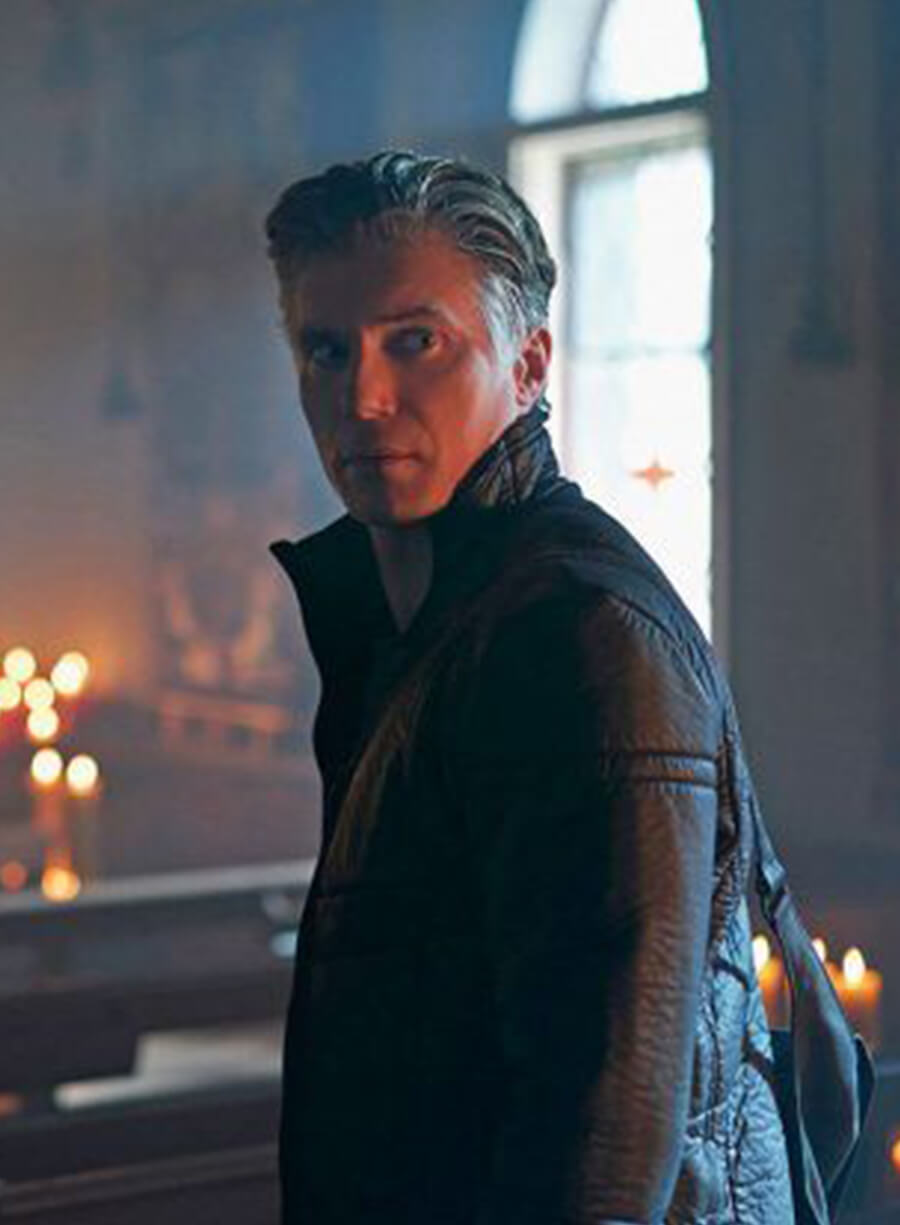 Harpoon Captain Pike Inspired Black Leather Jacket - Star Trek Discovery Style