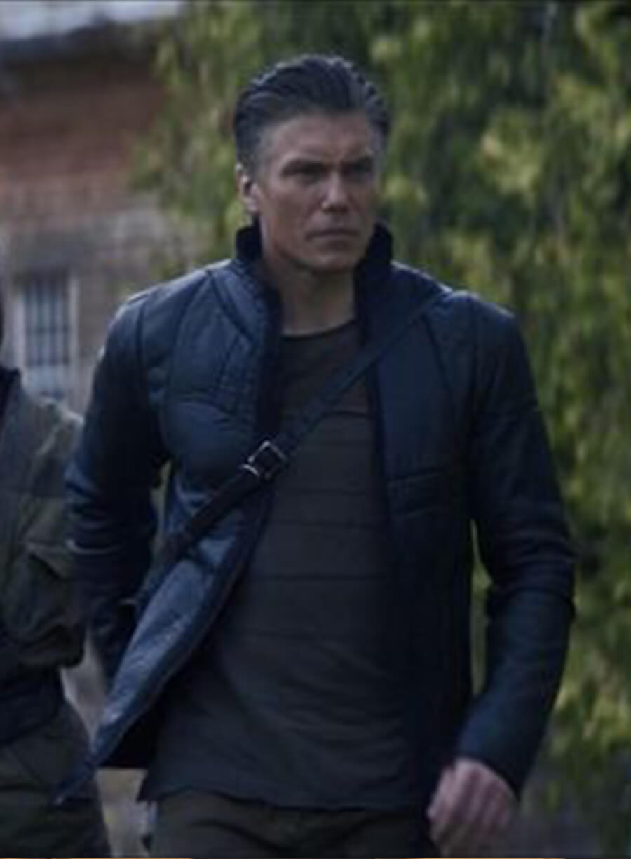 Harpoon Captain Pike Inspired Black Leather Jacket - Star Trek Discovery Style