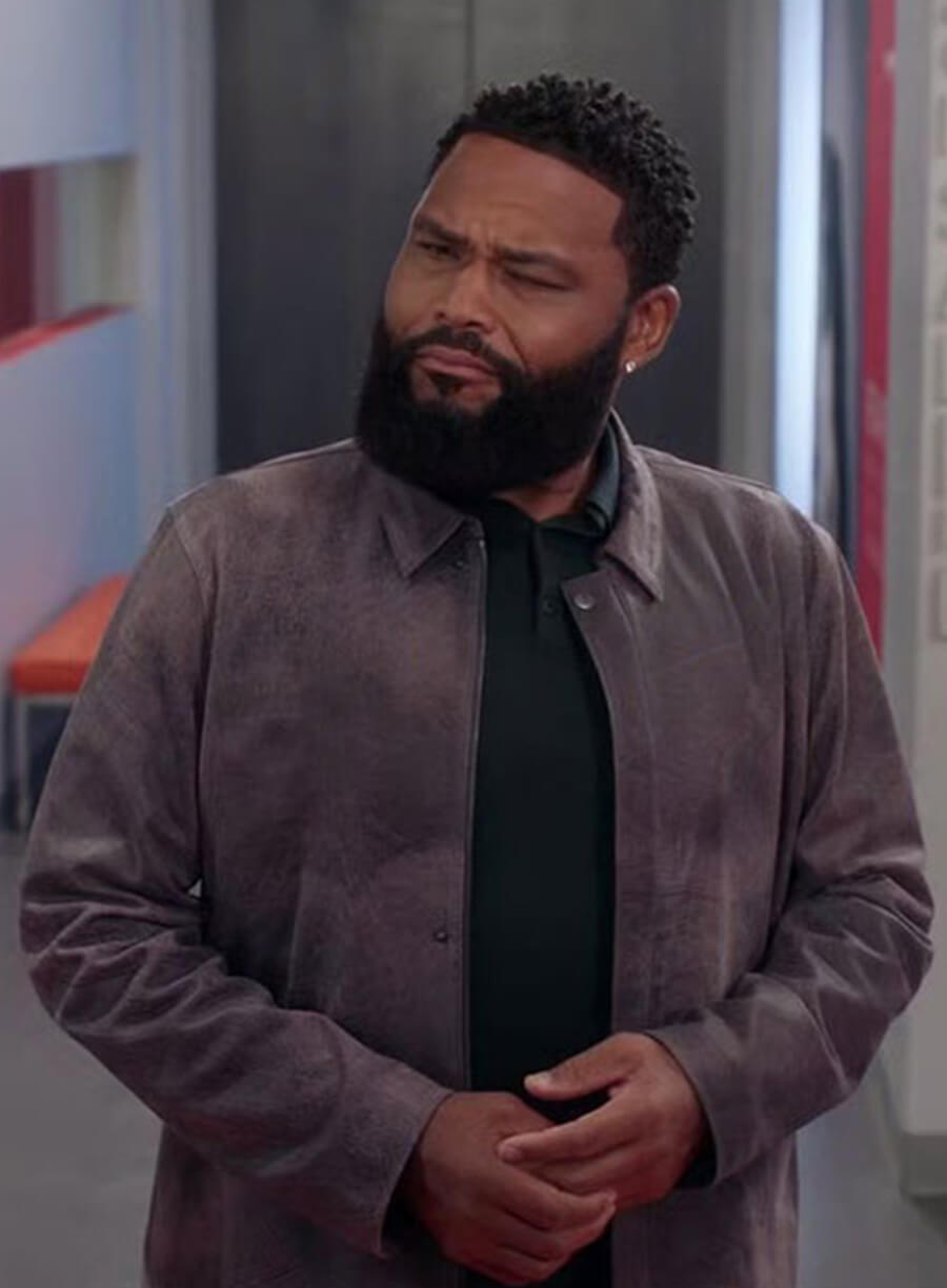 Harpoon Andre Dre Johnson Inspired Grey Leather Jacket - Black-ish Style