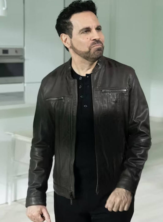 Harpoon Anthony Marentino Inspired Black Real Leather Leather Jacket - And Just Like That S01 Style