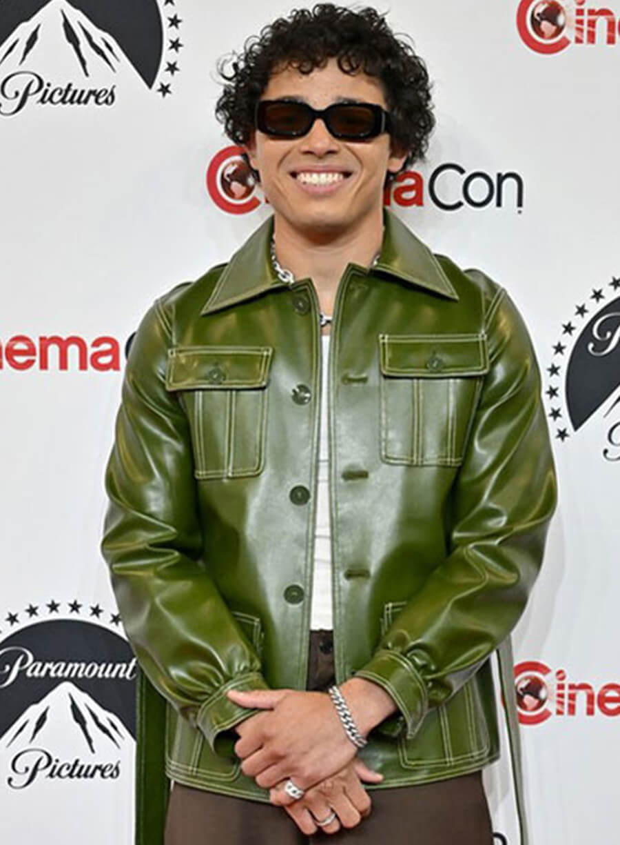 Harpoon Anthony Ramos Inspired Green Leather Jacket
