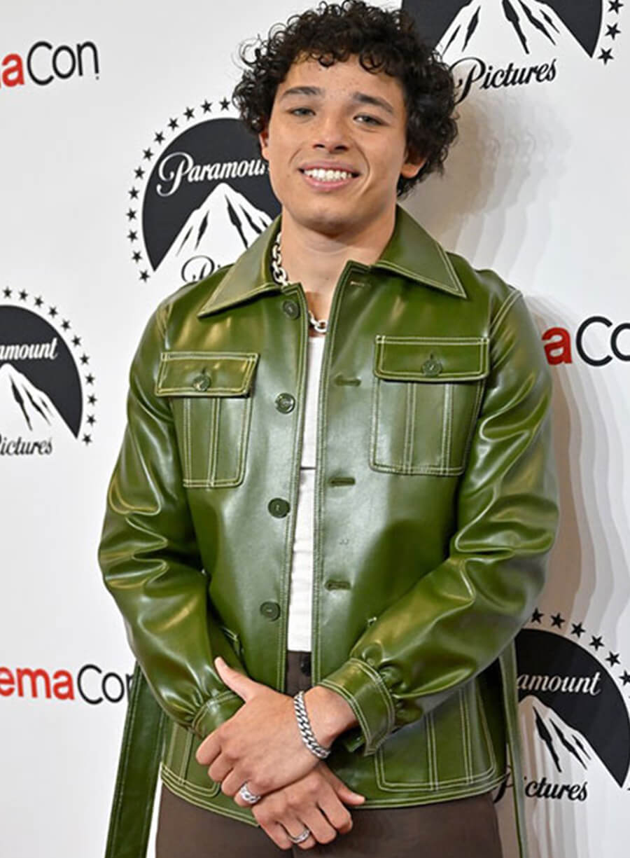Harpoon Anthony Ramos Inspired Green Leather Jacket