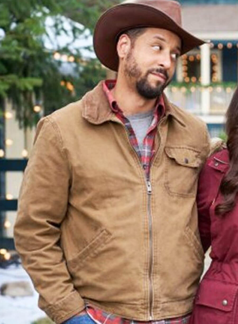 Harpoon Antonio Cayonne Inspired Brown Leather Jacket - Christmas Under the Lights Style