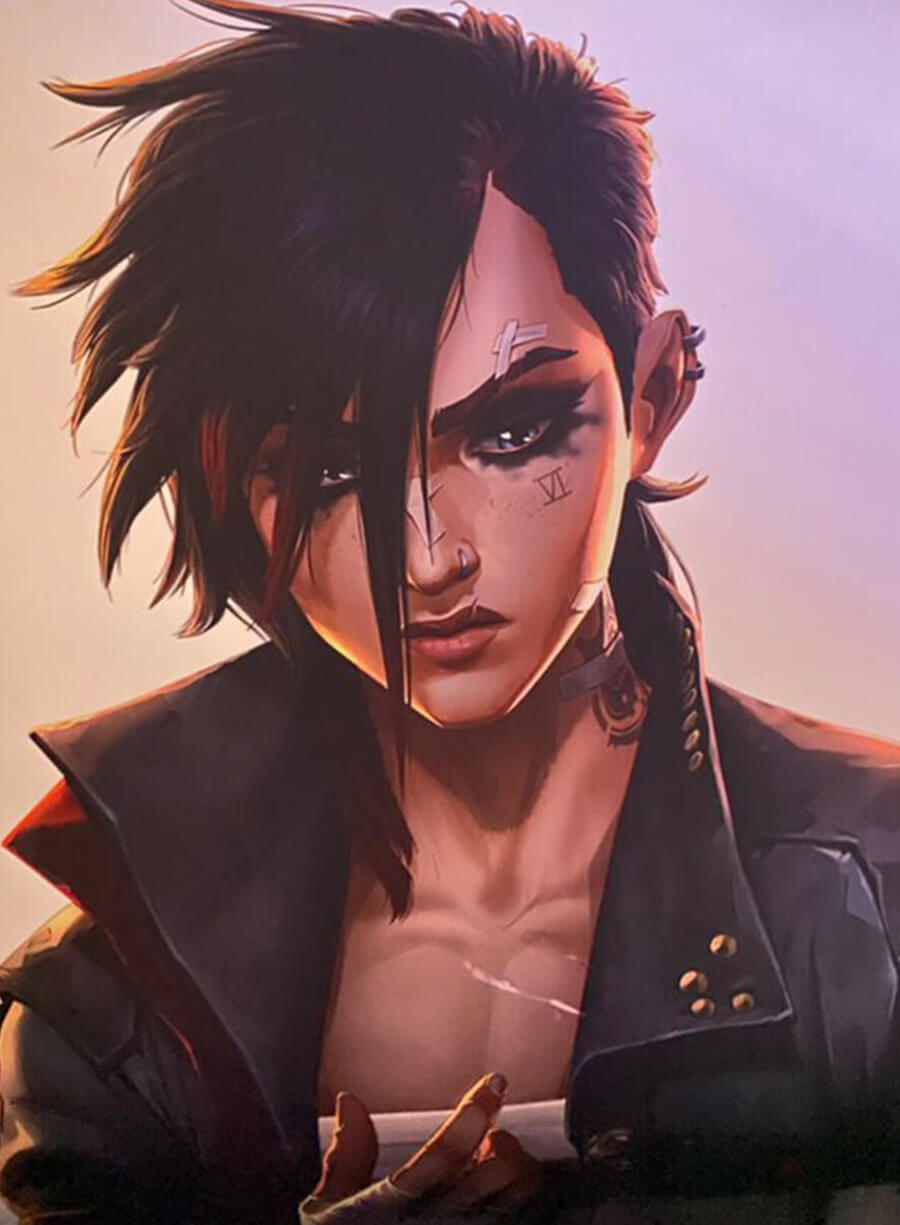 Harpoon VI Inspired Black Genuine Leather Costume Jacket - Arcane S2 Style