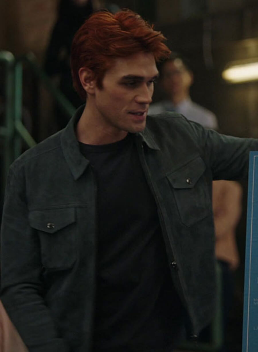 Harpoon Archie Andrews Inspired Black Leather Jacket - Riverdale TV Series Style