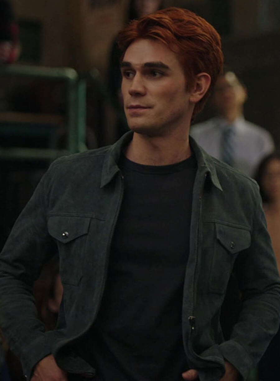 Harpoon Archie Andrews Inspired Black Leather Jacket - Riverdale TV Series Style