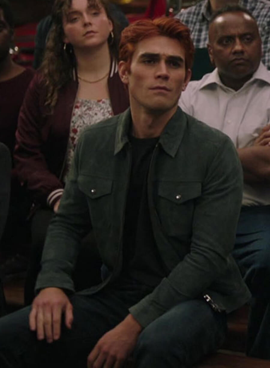 Harpoon Archie Andrews Inspired Black Leather Jacket - Riverdale TV Series Style