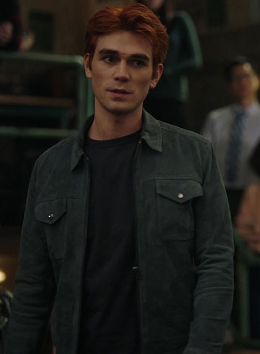 Harpoon Archie Andrews Inspired Black Leather Jacket - Riverdale TV Series Style