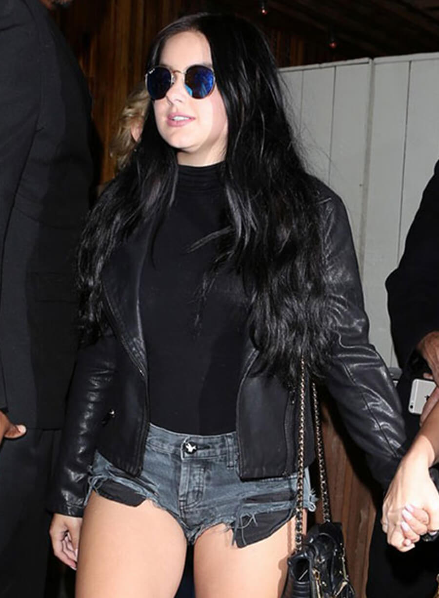 Harpoon Ariel Winter Inspired Black Biker Jacket