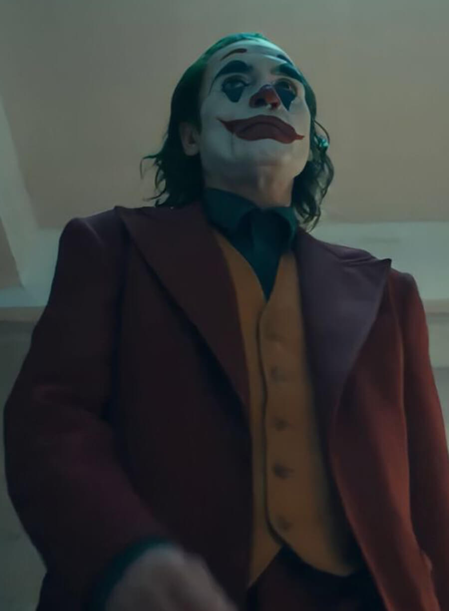 Harpoon Arthur Fleck Inspired Maroon Suiting Fabric Leather Jacket - Joker: Folie � Deux Style