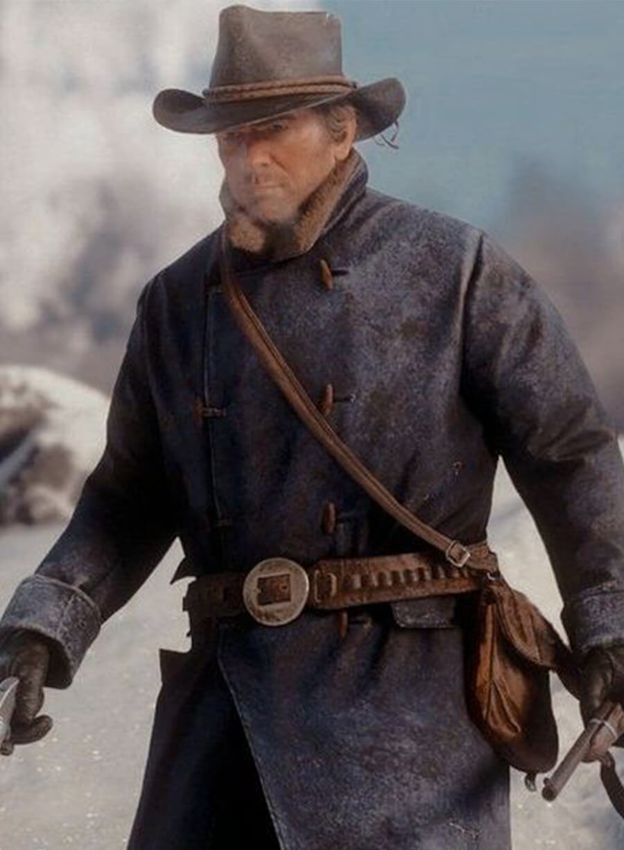 Harpoon Arthur Morgan Inspired Blue Coat - Red Dead Redemption Style