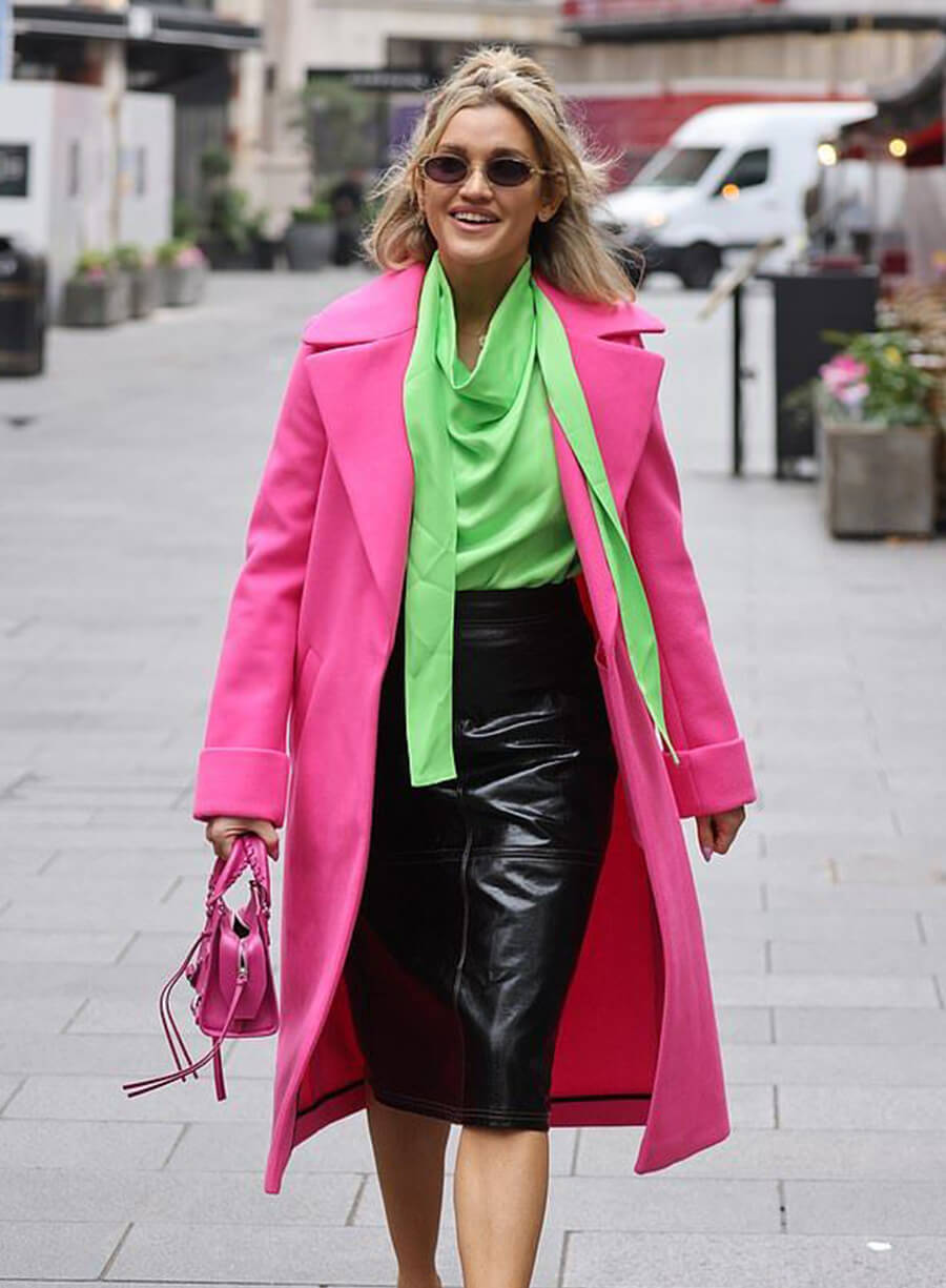 Harpoon Ashley Roberts Pink Inspired Pink Coat