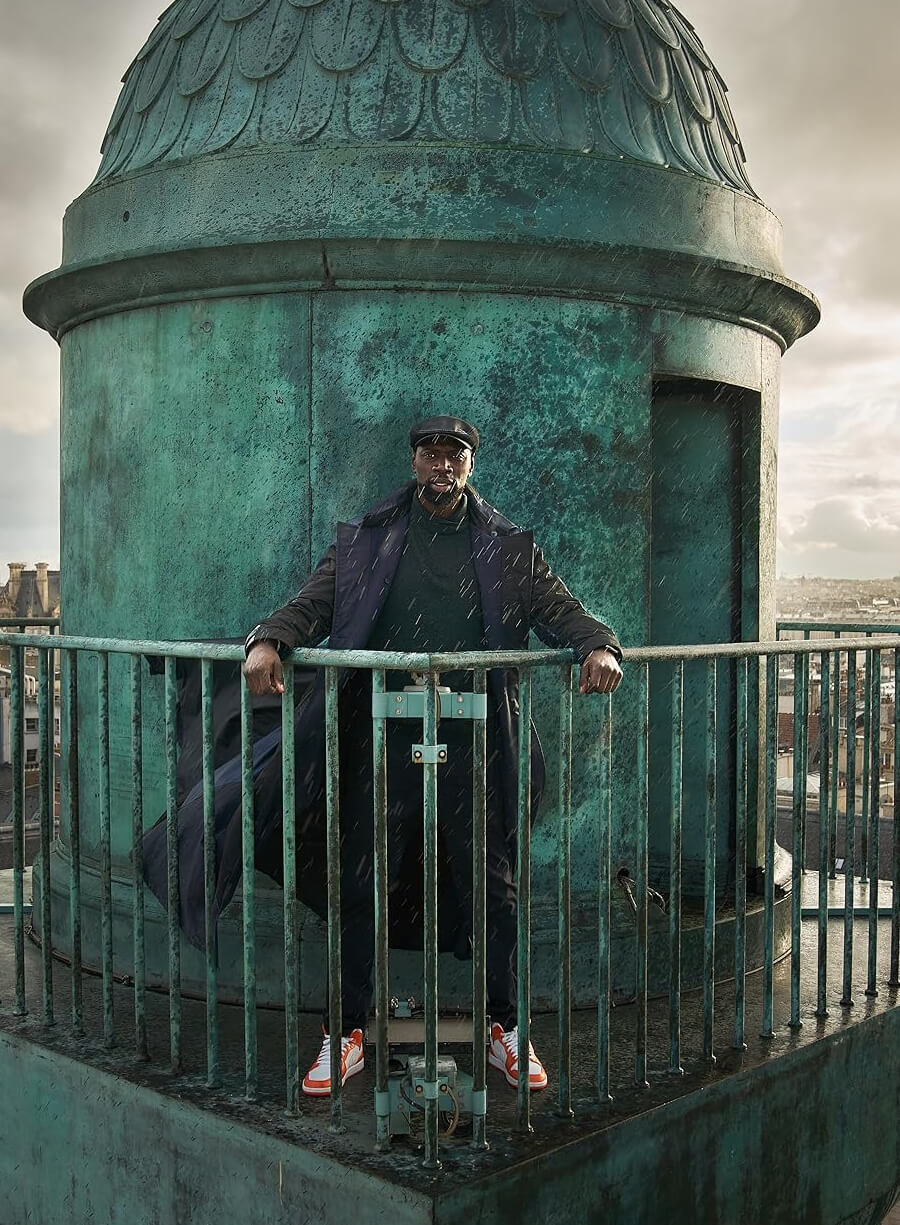 Harpoon Assane Diop Inspired Grey Coat - Lupin Style