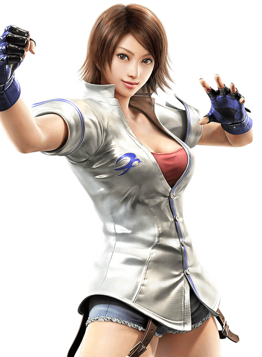 Harpoon Asuka Kazama Inspired White Leather Jacket - Tekken 7 Style