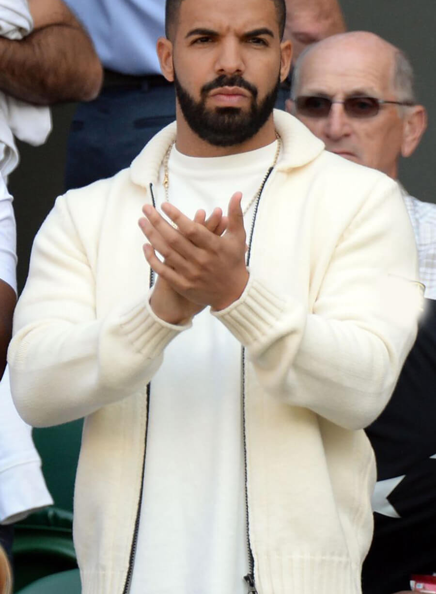 Harpoon Aubrey Drake Graham Inspired White Wool Jacket